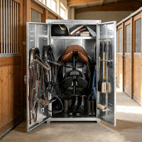 Armoire de rangement personnalisée en métal pour équipement d'équitation, en acier galvanisé, vente directe usine, avec service OEM ODM