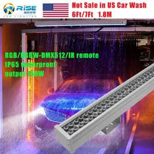 1.8 미터/2 미터 150W 자동차 세탁기 IP65 방수 야외 장식 조명 DMX RGB/RGBW led 벽 세탁기 빛