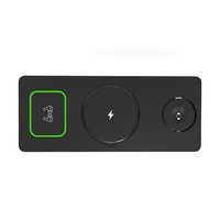 Support de charge sans fil magnétique 3 en 1 avec logo personnalisé 2024 et chargeur portable avec 15W QC2.0 Type-C pour téléphone 15/16