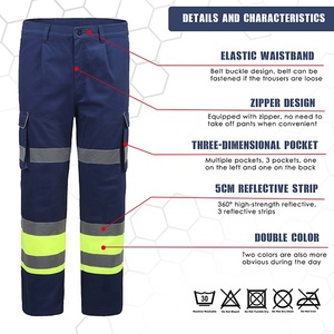 <span class=keywords><strong>Pantalones</strong></span> de Seguridad de Alta Visibilidad Hechos a Medida, <span class=keywords><strong>Pantalones</strong></span> de Alta Visibilidad Personalizados OEM para Venta en Línea - Product Image 3