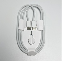 Câble USB-C vers USB-C tressé en nylon 60W/100W PD 1M à charge rapide pour iPhone 17/16/15 Pro Max, écouteurs et appareil photo