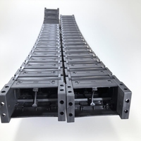 Yodel 35*150 Protector de Cadena Industrial por Eslabones, Portacables de Plástico Totalmente Cerrado, Cadena Portacables