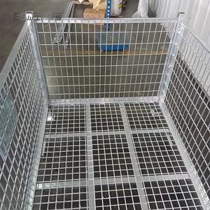 Özel istiflenebilir fabrika depolama tel örgü depo büyük <span class=keywords><strong>Metal</strong></span> ciro sepet kafes - Product Image 6