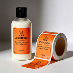 Etiquetas Cosméticas Personalizadas em PP com Impressão CMYK, Laminação Fosca, Impermeáveis, Autoadesivas, Retangulares, Tamanho Grande, em Rolo - Product Image 4