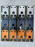 Protection d'objectif photo en verre diamanté avec design engrenage métallique 3D Bling pour iPhone 17 Pro Max, 17 Air, 17 Pro, compatible avec les anneaux de fixation