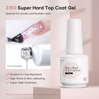 Vente chaude Personnalisation Marque privée 15mL Vegan Base Coat Extra Dure Top Coat Anti-rayures Brillant Top Gel UV Vernis à ongles