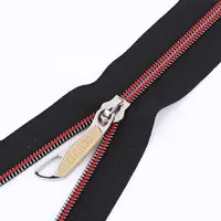 Kích Thước Khác Nhau Heavy Duty Nylon Zipper Sản Xuất Vật Liệu May Vá Đá Răng Lớn Bạc Rose Gold Zipper By The Yard