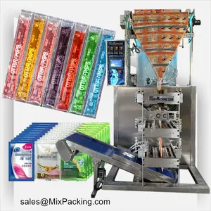 Máquina de embalagem plástica de mel, máquina de embalagem condensada de leite ondulado morango marinho, molho viscoso