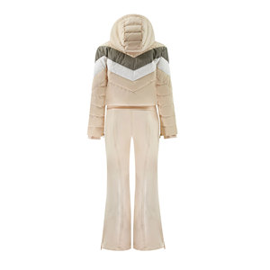 Combinaison de <span class=keywords><strong>ski</strong></span> pour <span class=keywords><strong>femme</strong></span> beige avec logo personnalisé OEM, imperméable, coupe-vent, combinaison de <span class=keywords><strong>ski</strong></span> alpin, vêtements de <span class=keywords><strong>ski</strong></span>, combinaison de neige, vente en gros - Product Image 4