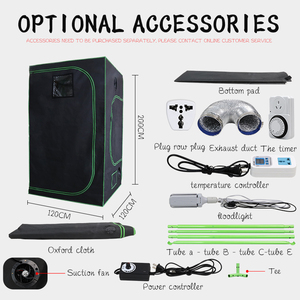 120x120x200 Carpa Cultivo Indoor Grow Tent Kit complet <span class=keywords><strong>Hydro</strong></span> Highly Reflective Fabric600d Mylar 3x3 Grow Tent pour plante d'intérieur - Product Image 2