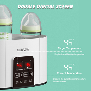 Calentador de biberones doble Digital Calentador de leche rápido Sream Esterilizador Descongelación Calentador de alimentos Control de temperatura Calentador de leche para bebés - Product Image 6