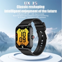 Smartwatch QX15 all'Ingrosso, Elegante e Leggero per Uomini e Donne, Display da 1,85 Pollici, Impermeabile IP68
