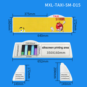 Écran publicitaire intelligent pour voiture Boîte à lumière supérieure pour voiture Vente en gros Lumière de toit pour taxi à défilement pour publicité OEM pour usine - Product Image 2