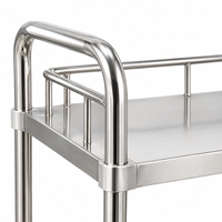 Chariot de stérilisation en acier inoxydable pour instruments médicaux, destiné aux CSSD hospitalières et au maniement des instruments chirurgicaux