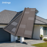 Tuile de toiture métallique moderne revêtue de pierre - Résistance au vent et à la pluie, ignifuge, durable pour hôtels, appartements, zones tropicales d'Asie du Sud-Est