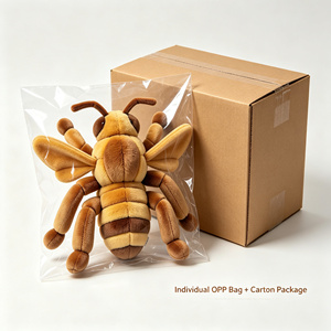 Juguete de Peluche Realista de Avispa de Papel Europea, Personalizado OEM ODM, Insecto de Peluche Realista, Recuerdo de Zoológico o Museo, Actividad Educativa - Product Image 4