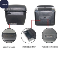 Accessoires intérieurs de voiture, lumière LED, 4 USB, accoudoir, Carfu, dernier modèle universel, console de voiture AC-487, accessoires de voiture