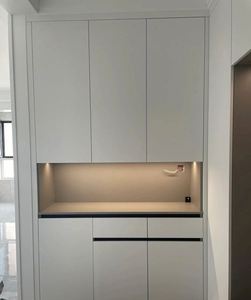 Customized Size Modern <b>Shoe</b> Cabinet <b>for</b> Home or Hotel Eco-Friendly Solid Wood with Contemporary Design Entrance Furniture - Product Image 3