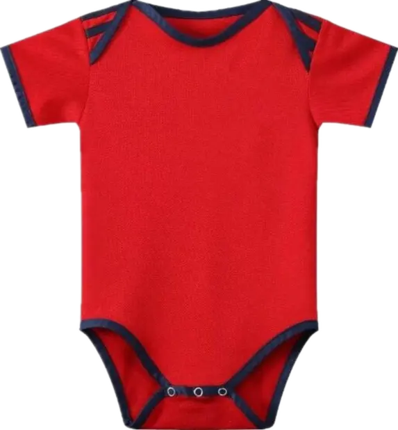 Custom Nieuwe Voetbalclub Baby Meisje Jongen Shirt Baby Peuter Romper Voetbal Uniform Set Voetbal Jersey Voor Kinderen