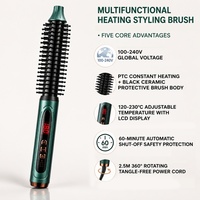 Cepillo Eléctrico para Rizar el Cabello Torlin con Calor Ajustable (120-230°C), Pantalla LCD y Calentador PTC - Herramienta de Calidad Profesional