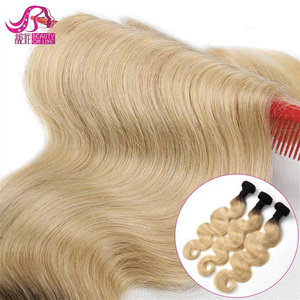 Vente en gros Drop Shipping 100% armure de cheveux humains brésiliens, cheveux brésiliens vierges au Mozambique 613 faisceaux de vague de corps blond - Product Image 2