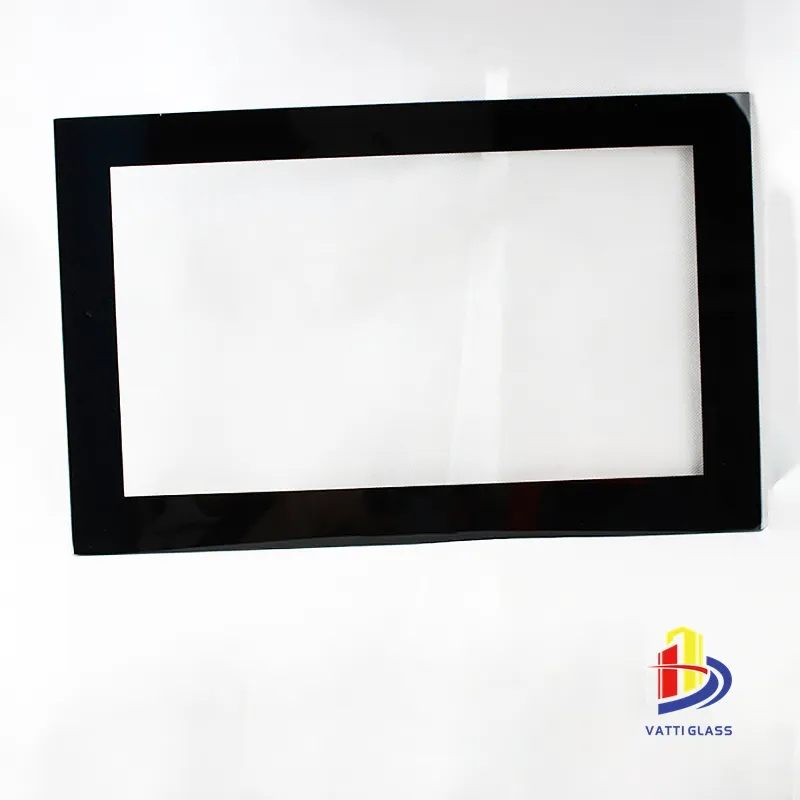 Custom 1mm 2mm Display Cover Glass Lcd Touchscreen Cover Silk Screen Printed Tempered Glass