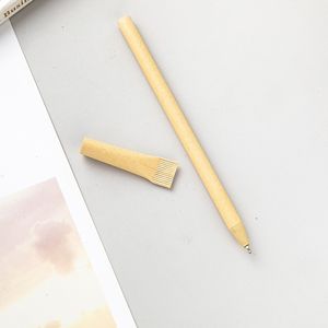 OEM Custom Hotel Logo Eco Friendly carta Kraft penna a sfera nero <span class=keywords><strong>Biro</strong></span> rotolamento riciclato Branding per forniture alberghiere - Product Image 4