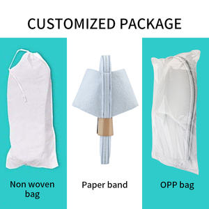 कस्टम स्पा अतिथि आरामदायक सफेद पाली ऊन खुले पैर की अंगुली चार मौसम बाथरूम डिस्पोजेबल होटल चप्पल - Product Image 6