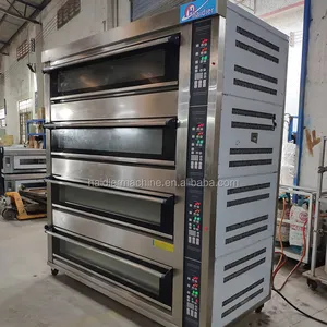 Haidier 4 Deck 16Trays deck Oven with Gas Baking Bread/ pizza Oven Easy to Operate for commercial Bakery Equipment