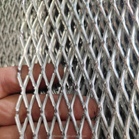 Plafond suspendu en aluminium, maille métallique expansée pour les systèmes de décoration intérieure des aéroports, des gares et des centres commerciaux