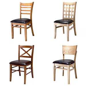 Silla de Comedor de Madera Maciza con Respaldo en X para Restaurantes, Bistro <span class=keywords><strong>Café</strong></span> Estilo <span class=keywords><strong>Moderno</strong></span> - Product Image 2