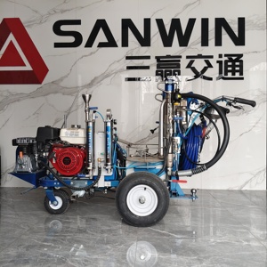 Machine de marquage routier à pulvérisation à froid bi-composant SanWin avec moteur à essence 9HP MMA 98:<span class=keywords><strong>2</strong></span> et rapport 1:1 résolvant le problème de consommation inégale - Product Image 5