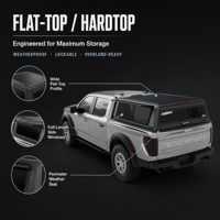 Capot rigide en aluminium à toit plat pour camion Ford F150 5,5 pi 6,5 pi, résistant aux intempéries, verrouillable, sans perçage, OEM