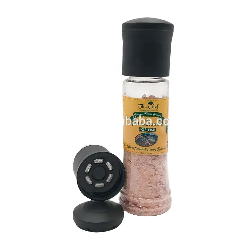 340ml usa e getta o riutilizzabile Sale e Pepe Mulini/di Plastica Spice Grinder/bottiglia di plastica con sale pepe mulino