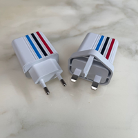 Tête de chargeur numérique 40W GaN à double port certifiée 3C en ABS avec impression numérique pour iPhone 15, iPad et téléphones mobiles - Personnalisable