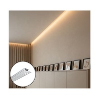 Profilé LED sans cadre pour cloison sèche, en aluminium encastré, pour éclairage linéaire mural et de plafond