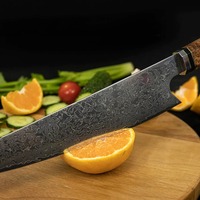 Santoku-mes Eco-vriendelijk Ambidextrous houten handvat Damascus staal scherp mes 6-7,9 inch Moderne keukenchef snijgereedschap voor