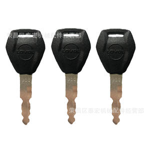 Llave Lovol 011 para encendido de excavadora y cerradura de puerta, 10 piezas, cilíndrica, chapada en zinc negro - Product Image 3