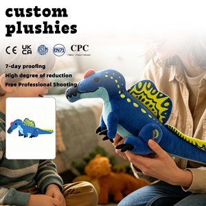 Peluche de Dinosaurio <span class=keywords><strong>Estegosaurio</strong></span> con Alas de Mariposa Personalizadas, Juguete de Peluche Suave y Realista, Juguete Coleccionable, Decoración de Habitación, Juguete Interactivo - Product Image 1