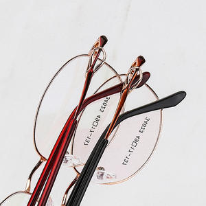 Montures de lunettes rondes pleines montures pour femmes Jiangsu 34023 – Anti-UV, anti-buée, élégantes, en alliage, pour visages ovales adultes - Product Image 1