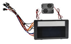 Pantalla de tiempo Bluetooth de temperatura CCT de alta calidad DC12V Sensor táctil de seis teclas Dimmer Interruptor de sensor de espejo inductivo con reproductor - Product Image 4