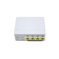 Cable de caída redondo de 4 puertos Caja de toma de fuerza de fibra óptica Kit de salida preterminada para redes WiFi y 3G Equipo de terminal de fibra óptica