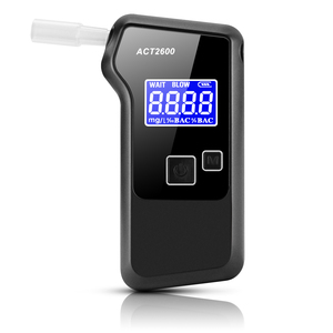 Alcoholímetro ACT ACT2600 de Fabricación Europea, Venta al Por Mayor de Fábrica, Respuesta Rápida, Sensor de Celda de Combustible, Pantalla LCD de 2.0'', 50 Registros de Pruebas - Product Image 1