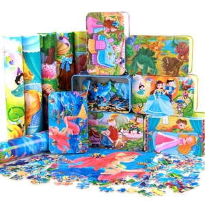 Jouet de puzzle fabriqué <span class=keywords><strong>en</strong></span> Chine, nouveau puzzle <span class=keywords><strong>en</strong></span> bois de 60 pièces, dessin animé pour enfants, anime, boîte <span class=keywords><strong>en</strong></span> <span class=keywords><strong>fer</strong></span> à panneau plat, éducation des enfants - Product Image 1