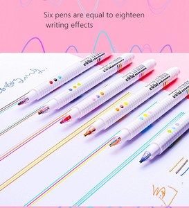 Manual de bolígrafo de <span class=keywords><strong>tres</strong></span> líneas tridimensional, conjunto de seis <span class=keywords><strong>colores</strong></span> para estudiantes, un conjunto de manual de color de ensueño, bolígrafo especial, marcador de llave - Product Image 3
