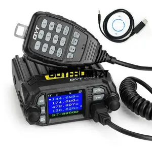 새로운 도착 저렴한 QYT KT-8900D 미니 자동차 라디오 모바일 트랜시버 쿼드 밴드 대기 라디오 25w