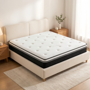 Colchón de Muelles Ensacados Individuales de Lujo con Diseño Euro Top para Dormitorio Principal, Precio Directo de Fábrica - Product Image 1