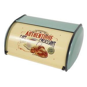 Large Capacity Snack Container <strong>Roll</strong> <strong>Top</strong> <strong>Bread</strong> <strong>Bin</strong> Powder Coated Iron Bakery <strong>Bread</strong> Storage Box - Product Image 2