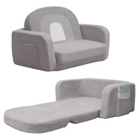 Canapé-lit pliable de luxe Sherpa pour enfants, fauteuil inclinable doux et moelleux pour bébé, ensemble de chaises de sol pour salon - Vente en gros