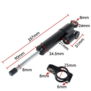 Amortiguador de dirección para motocicleta MOTUBIKE, estabilizador de manillar universal de aleación de aluminio para mejora de motocicletas deportivas - Product Image 3